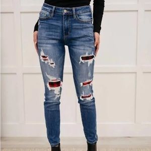 Judy blue buffalo plaid jeans